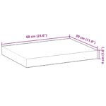 vidaXL Plávajúce police 4 ks 60x30x4 cm neošetrené masívne drevo akácia – Obrázok 9