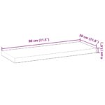 vidaXL Plávajúce police 4 ks 80x30x4 cm neošetrené masívne drevo akácia – Obrázok 9