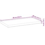 vidaXL Plávajúce police 3 ks 60x40x4 cm neošetrené masívne drevo akácia – Obrázok 9