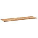 vidaXL Plávajúce police 4 ks 160x40x2 cm olejom sfarbené masívne drevo akácia – Obrázok 3