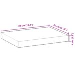 vidaXL Plávajúce police 2 ks 40x30x4 cm olejom sfarbené masívne drevo akácia – Obrázok 9