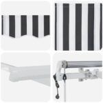 vidaXL Automatická zaťahovacia markíza antracitová a biela 600x300 cm – Obrázok 10