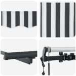 vidaXL Automatická zaťahovacia markíza antracitová a biela 600x300 cm – Obrázok 10