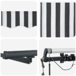 vidaXL Automatická zaťahovacia markíza s LED diódami, antracitová a biela, 600x300 cm – Obrázok 12