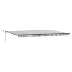 vidaXL Automatická zaťahovacia markíza s LED diódami, antracitová a biela, 600x300 cm – Obrázok 2