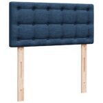 vidaXL Podnožka s matracom modrá 80x200 cm látková – Obrázok 8