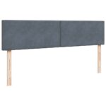 vidaXL Podnožka s matracom, tmavosivá, 200x200 cm, zamat – Obrázok 11