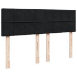 vidaXL Podnožka s matracom, čierna 140x200 cm, zamat – Obrázok 7