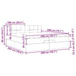 vidaXL Podnožka s matracom, ružová, 200x200 cm, zamat – Obrázok 13