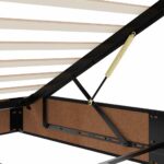 vidaXL Podsedák s matracom a LED diódami, čierny 140x200 cm, zamat – Obrázok 12