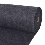vidaXL Koberec Antracitová 1,2 x 10 m Polyester