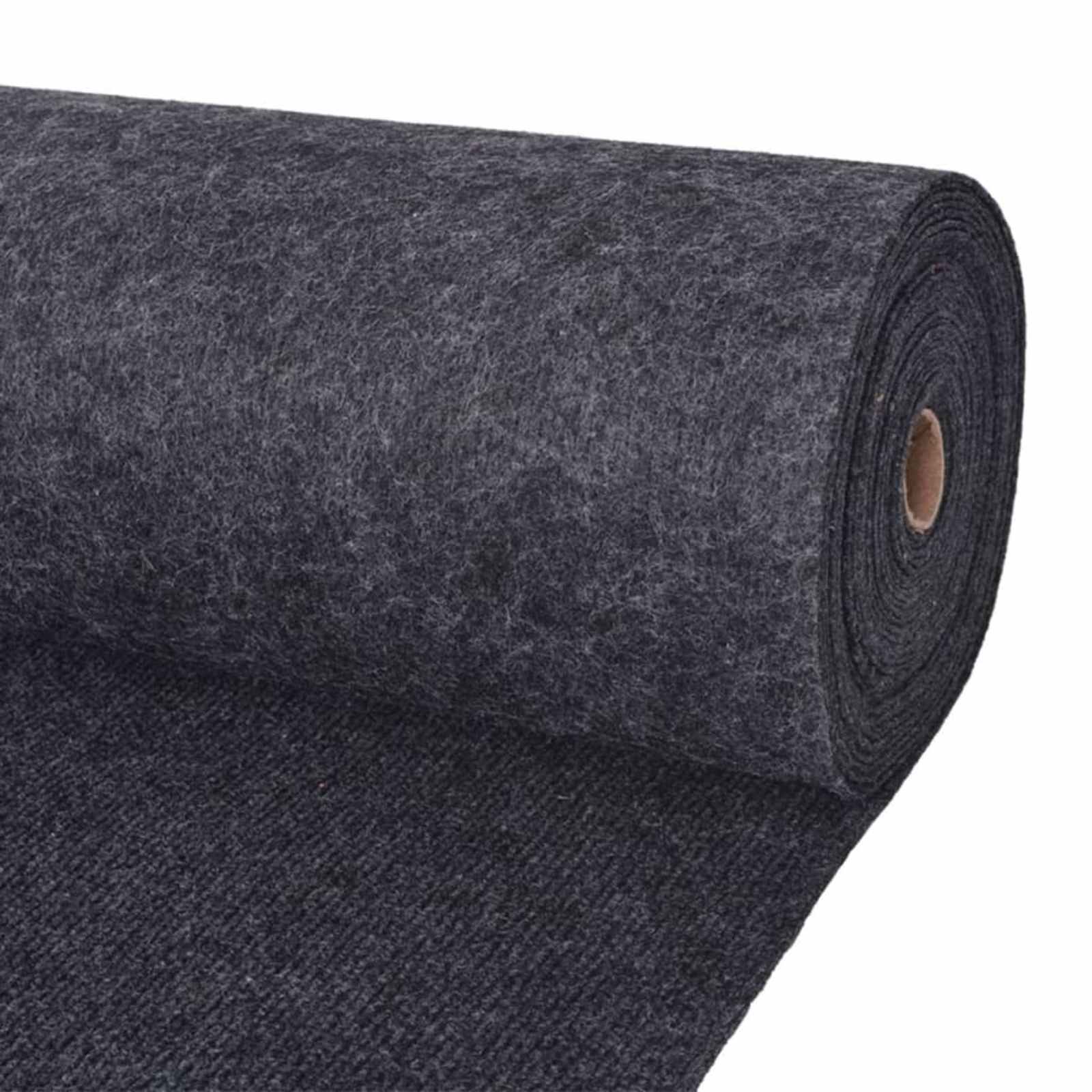 331334_1.jpg vidaXL Koberec Antracitová 1,2 x 10 m Polyester – Obrázok 1