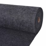 vidaXL Koberec Antracitová 1,2 x 15 m Polyester