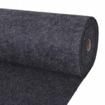 vidaXL Koberec Antracitová 1,2 x 20 m Polyester