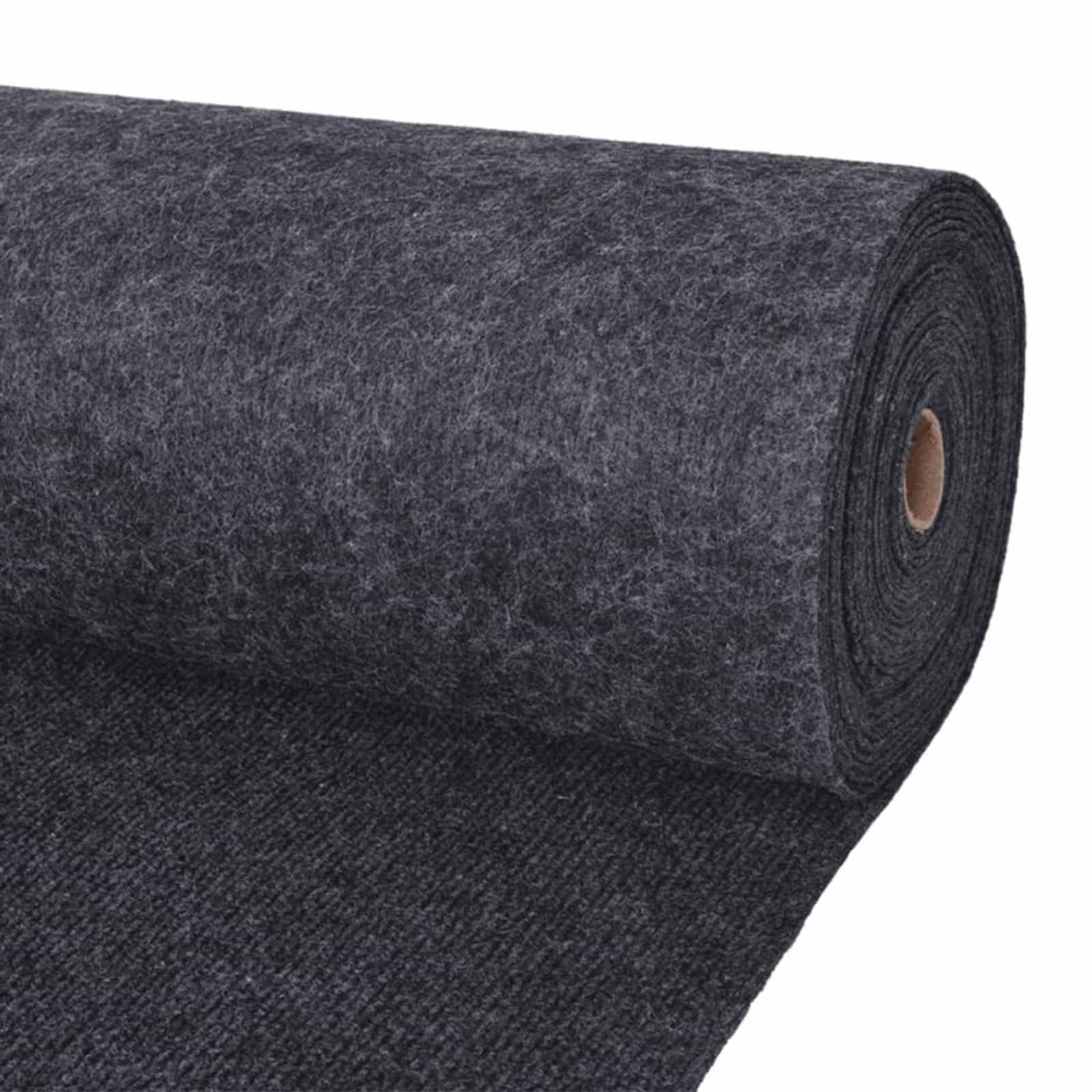 331336_1.jpg vidaXL Koberec Antracitová 1,2 x 20 m Polyester – Obrázok 1
