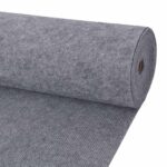 vidaXL Koberec Sivá 1,2 x 10 m Polyester
