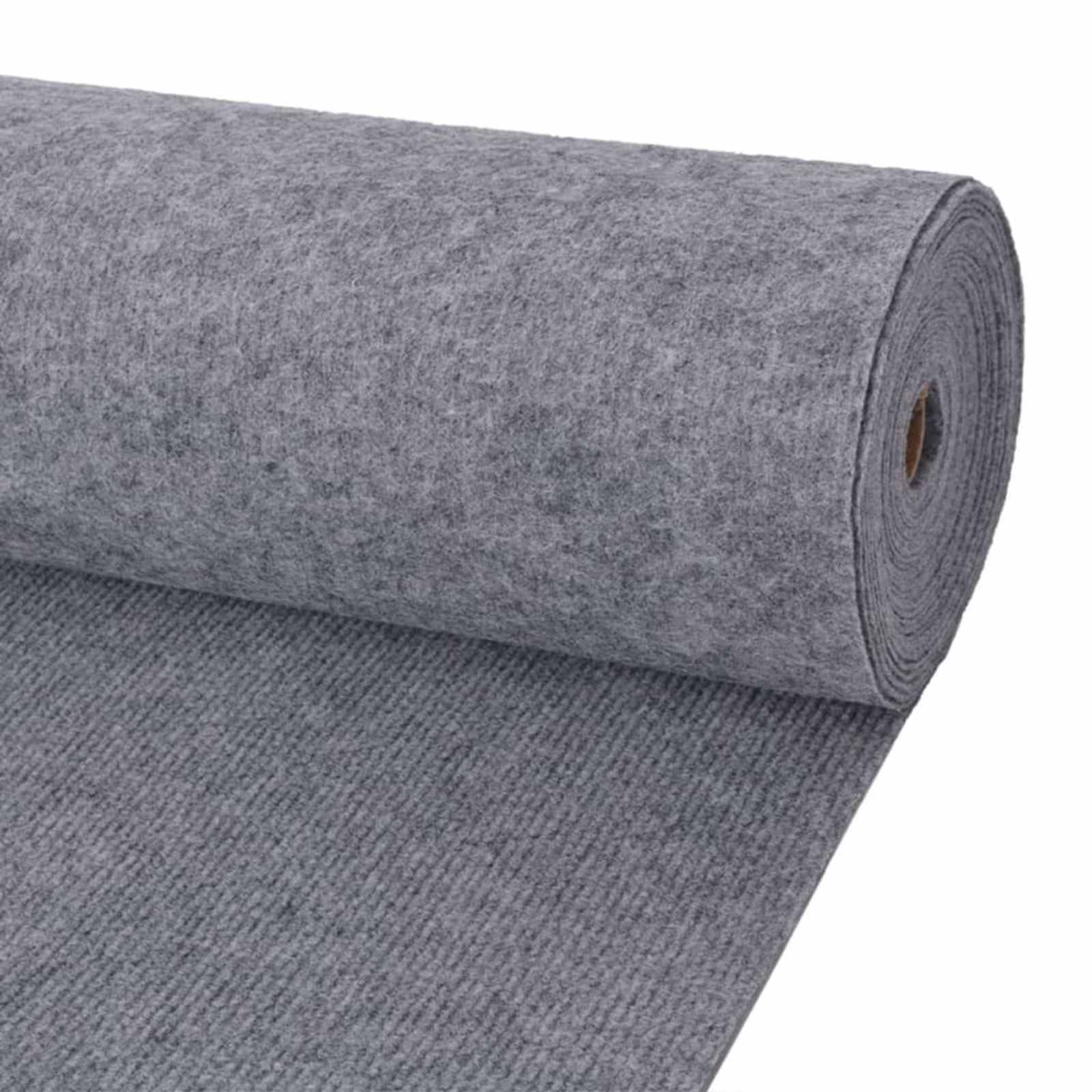 331337_1.jpg vidaXL Koberec Sivá 1,2 x 10 m Polyester – Obrázok 1