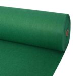 vidaXL Koberec Jednofarebný Zelená 1,2 x 12 m Polyester