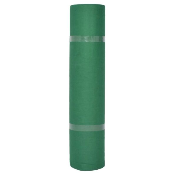 vidaXL Koberec Jednofarebný Zelená 1,2 x 12 m Polyester – Obrázok 3