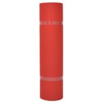 vidaXL Koberec Jednofarebný Červená 1,2 x 12 m Polyester – Obrázok 3