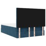 vidaXL Podsedák s matracmi a LED diódami, tmavomodrý, 140x200 cm, zamat – Obrázok 10