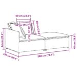vidaXL Modulárna pohovka s podnožkou a vankúšmi, látková, svetlosivá – Obrázok 11