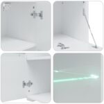 vidaXL 5-dielne TV skrinky s LED osvetlením, matné indigo, imitácia dreva – Obrázok 12