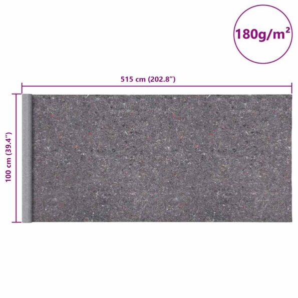 vidaXL Protišmykové maliarske flísy 2 ks 5 m 180 g/m² sivé – Obrázok 11