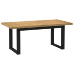 vidaXL Jedálenský stôl NOAIN s nohami v tvare U 180x90x75 cm masívne drevo borovica – Obrázok 2