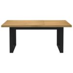 vidaXL Jedálenský stôl NOAIN s nohami v tvare U 180x90x75 cm masívne drevo borovica – Obrázok 4