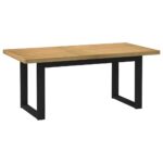 vidaXL Jedálenský stôl NOAIN s nohami v tvare U 180x90x75 cm masívne drevo borovica – Obrázok 5