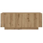 vidaXL TV skrinka s LED svetlami, dubový drevený remeselník, 260x35x40 cm, imitácia dreva – Obrázok 9