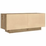 vidaXL Nočný stolík, dubový, remeselnícky, 100x35x40 cm, umelé drevo – Obrázok 6