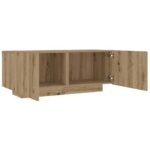 vidaXL Nočný stolík, dubový, remeselnícky, 100x35x40 cm, umelé drevo – Obrázok 7