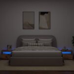 vidaXL Nočný stolík s LED svetlami, staré drevo, 60x35x40 cm, umelé drevo – Obrázok 5