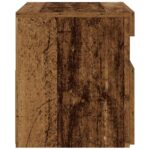 vidaXL Nočný stolík s LED svetlami, staré drevo, 60x35x40 cm, umelé drevo – Obrázok 8