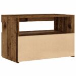 vidaXL Nočný stolík s LED svetlami, staré drevo, 60x35x40 cm, umelé drevo – Obrázok 9