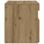 vidaXL Nočný stolík s LED svetlami, dubový remeselník, 60x35x40 cm, umelé drevo – Obrázok 8