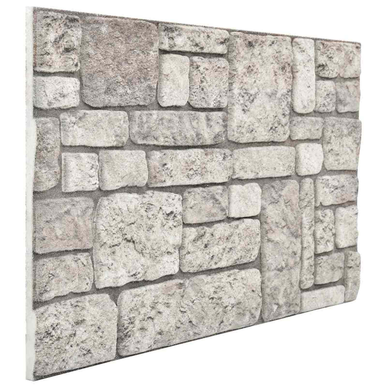 332929_1.jpg vidaXL Nástenné panely 10 pcs Sivá 100 x 50 cm EPS pena – Obrázok 1