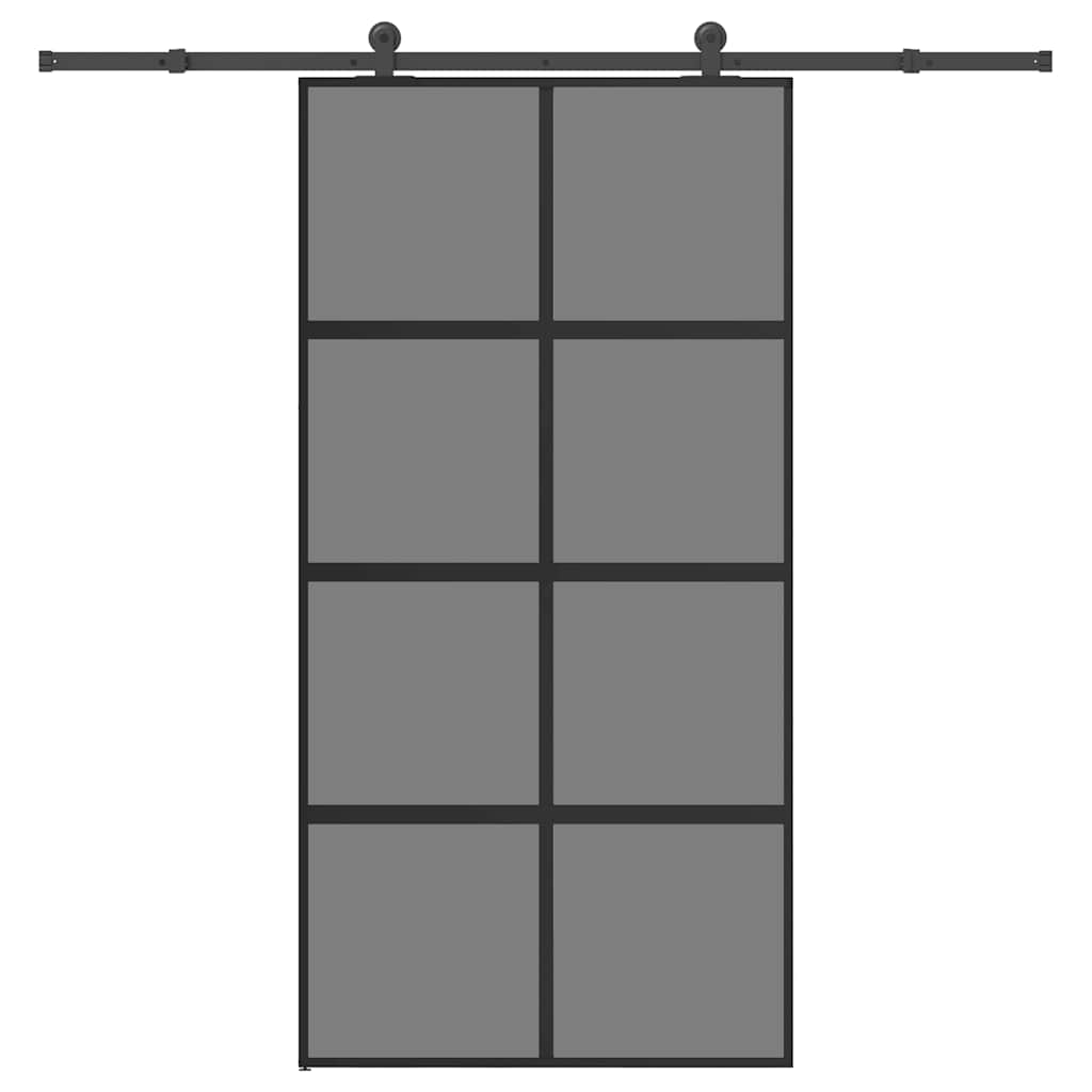 3333024_1.jpg vidaXL Posuvné dvere so sadou kovania 102,5x205 cm tvrdené sklo a hliník – Obrázok 1