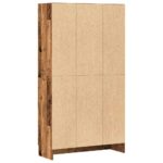 vidaXL Knižnica, staré drevo, 82,5x30,5x150 cm, umelé drevo – Obrázok 6