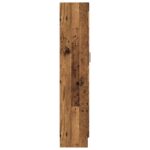 vidaXL Knižnica, staré drevo, 82,5x30,5x150 cm, umelé drevo – Obrázok 7