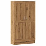 vidaXL Knižnica Artisan Dub 82,5x30,5x150 cm Inžinierske drevo – Obrázok 2