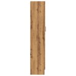 vidaXL Knižnica Artisan Dub 82,5x30,5x150 cm Inžinierske drevo – Obrázok 7