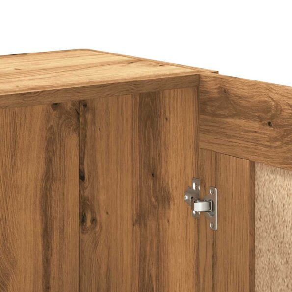 vidaXL Knižnica Artisan Dub 82,5x30,5x150 cm Inžinierske drevo – Obrázok 8