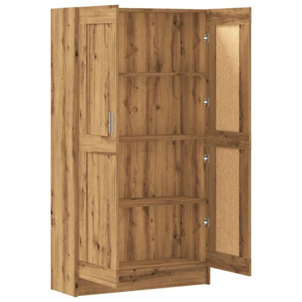 vidaXL Knižnica Artisan Dub 82,5x30,5x150 cm Inžinierske drevo – Obrázok 9