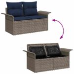 vidaXL Súprava záhradných pohoviek s vankúšom 8 pcs Poly ratan – Obrázok 10