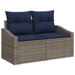 vidaXL Sada pohoviek s vankúšom 5 pcs polyratan – Obrázok 4