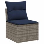 vidaXL Sada pohoviek s vankúšom 5 pcs polyratan – Obrázok 5