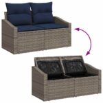 vidaXL Sada pohoviek s vankúšom 6 pcs polyratan – Obrázok 10